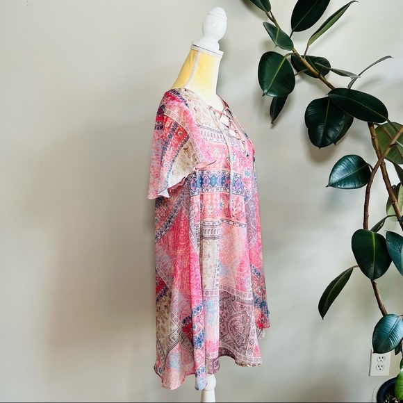 Show Me Your Mumu Kylie lace up bandana print dress - Picture 3 of 6